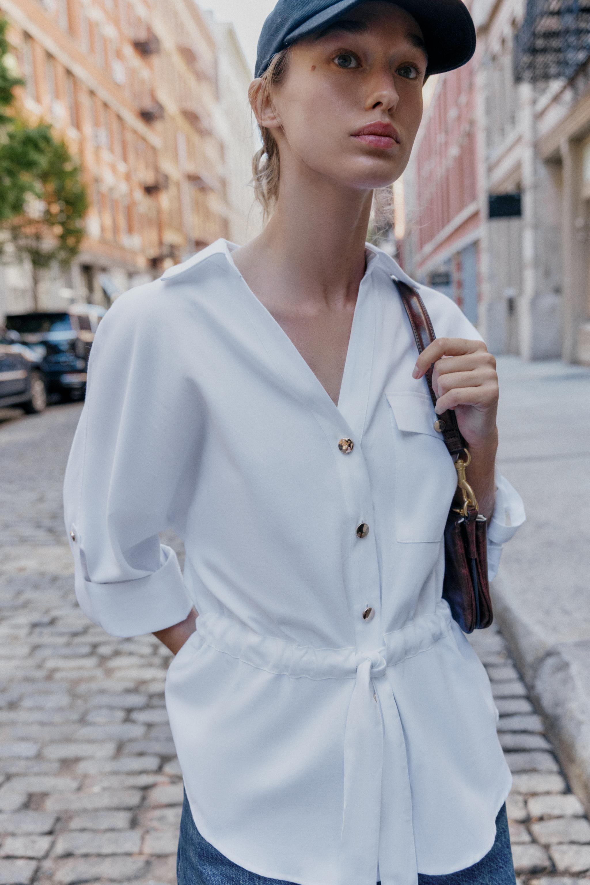 CHEMISE SAFARI EN POPELINE